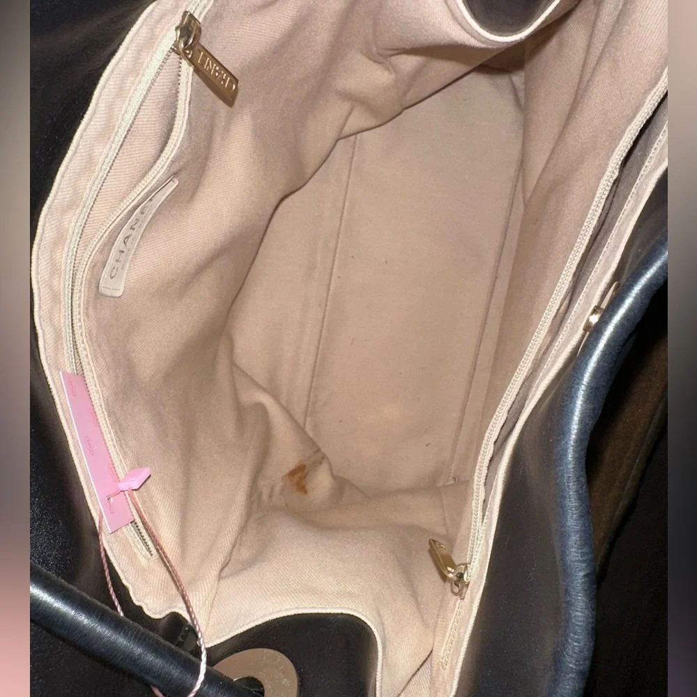 Rare Black Chanel Camelia flower‎ Tote Bag